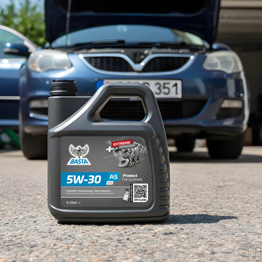 Motorolje & Spylervæske^Basta Motorolje 5W-30 A5 MAX fullsyntetisk - 4 liter