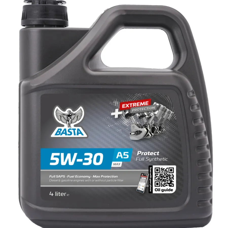 Motorolje & Spylervæske^Basta Motorolje 5W-30 A5 MAX fullsyntetisk - 4 liter