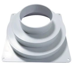 Ventilasjon^ Murflens 175 x 175 mm Hvit