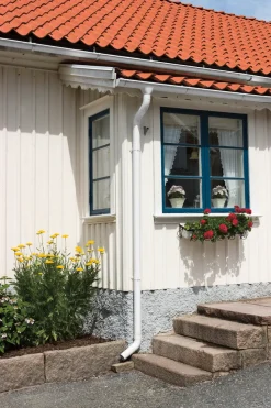 Takrenner^Rias Nedløpsrør 90 x 4000 mm Hvit