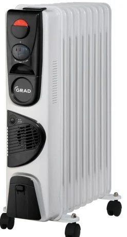 Radiatorer^Grad Oljeradiator - 9 ribber og 3 varmetrinn