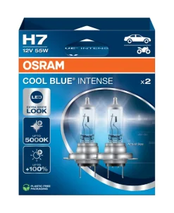 Bilpærer^Osram bilpære H7 Cool Blue Intense - 2 stk.