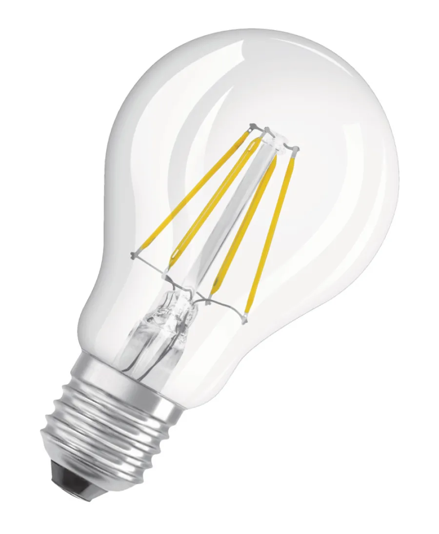 Led-Pærer^Osram LED Base standardpære E27 4 W 2-pk