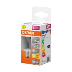 Led-Pærer^Osram LED Star Classic klar kronepære E27 2,5 W