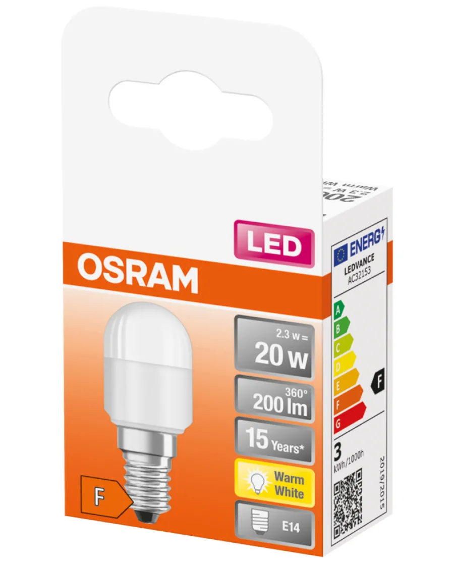 Led-Pærer^Osram LED STAR kjøleskapspære E14 - 2,3W