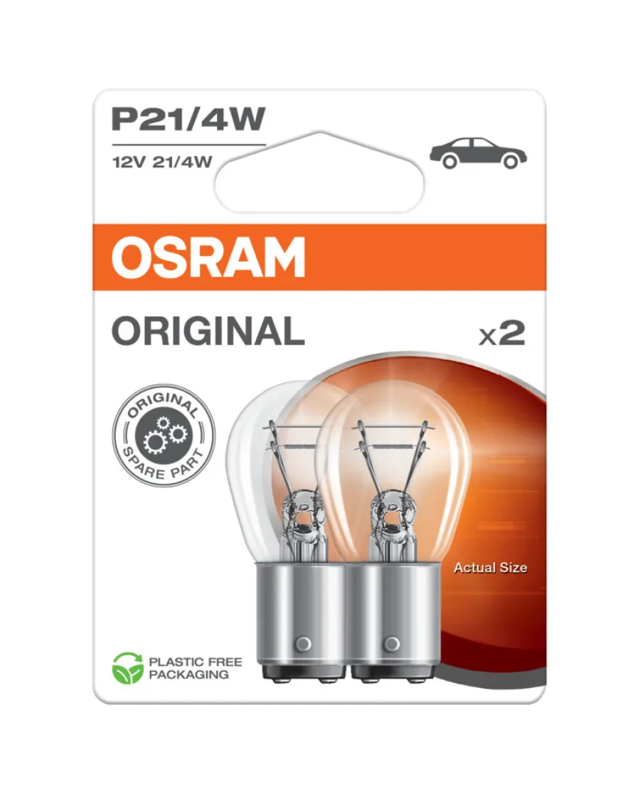 Bilpærer^Osram lyspære til bil P21 W - 2 stk.