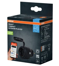 Smart Stikkontakter & Sensorer|Grenuttak & Skjøteledninger^Osram SMART+ Compact Plug EU energimåler Svart