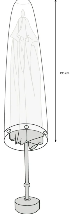 Overtrekk Til Parasoller & Hagemøbler^Sunlife Overtrekk markedsparasoll klar plast 195 cm - ®