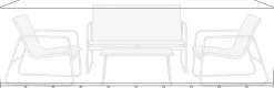 Overtrekk Til Parasoller & Hagemøbler^Sunlife Overtrekk til hagemøbelsett L220 x B130 x H85 cm - ®