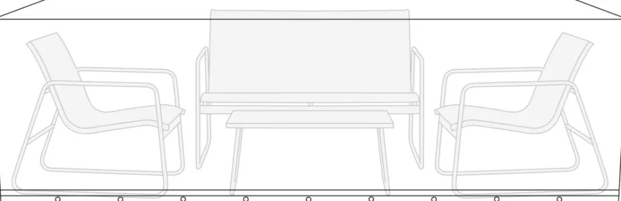 Overtrekk Til Parasoller & Hagemøbler^Sunlife Overtrekk til hagemøbelsett L220 x B130 x H85 cm - ®