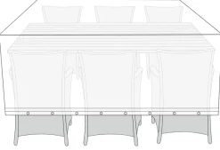 Overtrekk Til Parasoller & Hagemøbler^Sunlife Overtrekk til hagemøbelsett L220 x B130 x H85 cm - ®