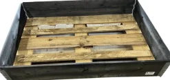 Plantebord & Høybed^ Pallekarm svart 120 x 80 cm
