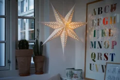 Dekorativ Belysning - Innendørs^Stemning Papirstjerne med LED-lys Ø60 cm
