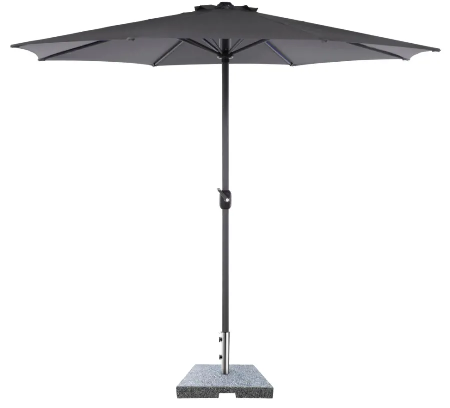 Sesongavslutning|Parasoller Og Markiser^Sunlife Parasollfot Freetown 50 x 50 x 6 cm grå granitt - ®