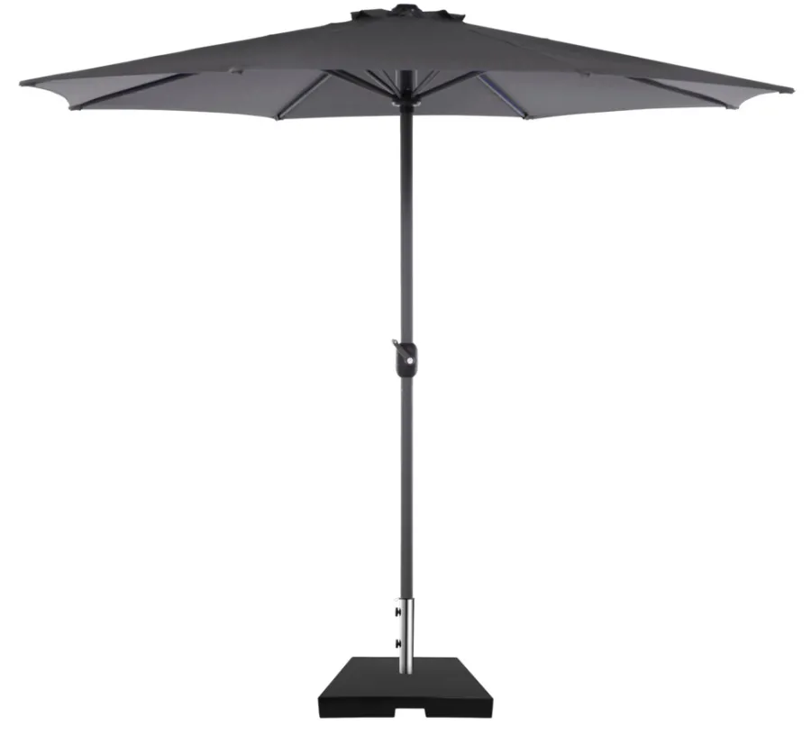 Sesongavslutning|Parasoller Og Markiser^Sunlife Parasollfot Freetown 50x50x6 cm svart granitt - ®