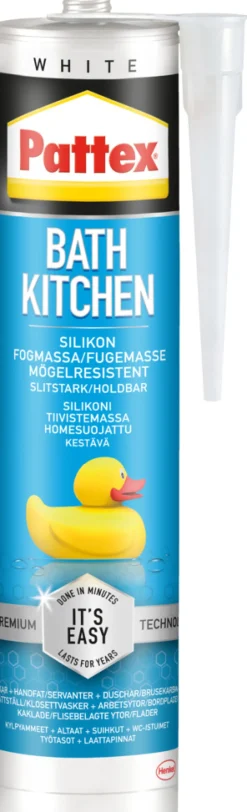 Silikon^Pattex Easy Silikon hvit 300 ml