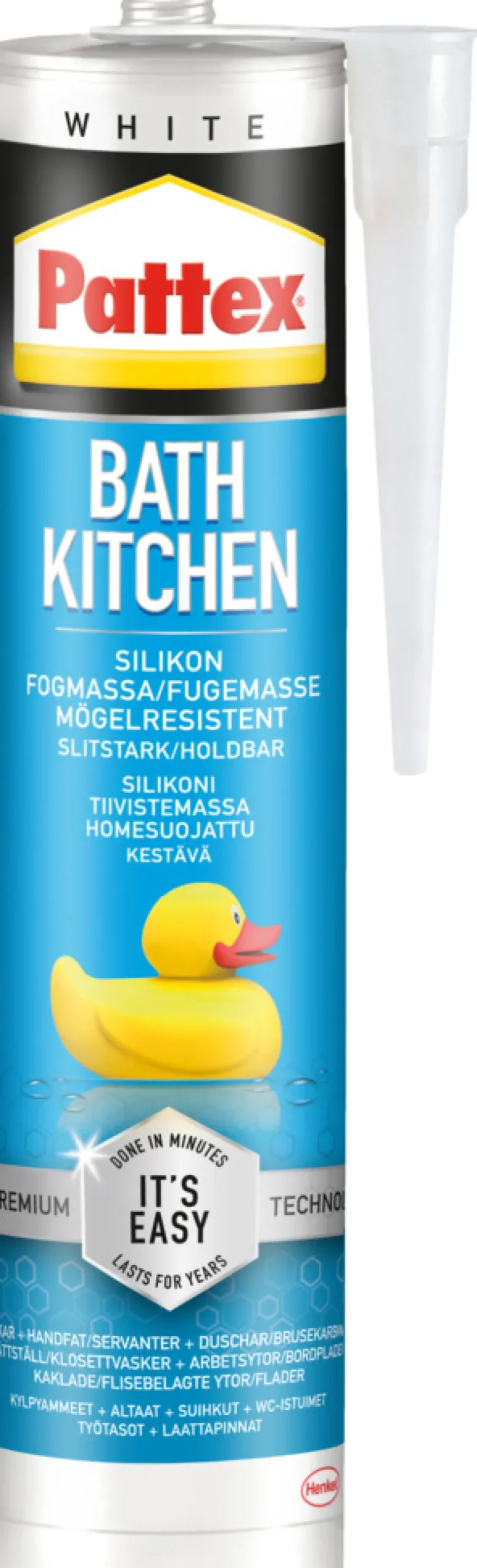 Silikon^Pattex Easy Silikon hvit 300 ml
