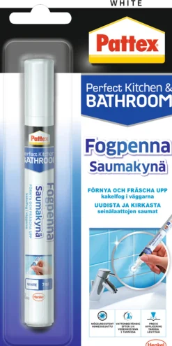 Rengjøringsmidler^Pattex Fugepenn hvit 7 ml