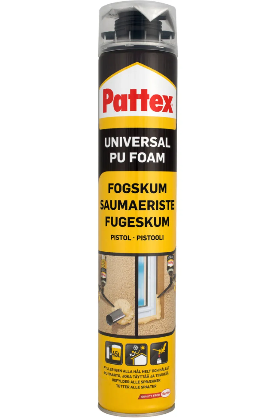 Silikon^Pattex pistolfugeskum universal 750 ml