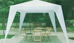 Sesongavslutning|Paviljonger & Partytelt^Sunlife Paviljong Lido 3x3 m metall og hvit PE - ®