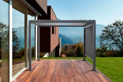Paviljonger & Partytelt^ Pergola 3 x 3 x 2,3 meter mørkegrå Mørkegrå RAL 7022