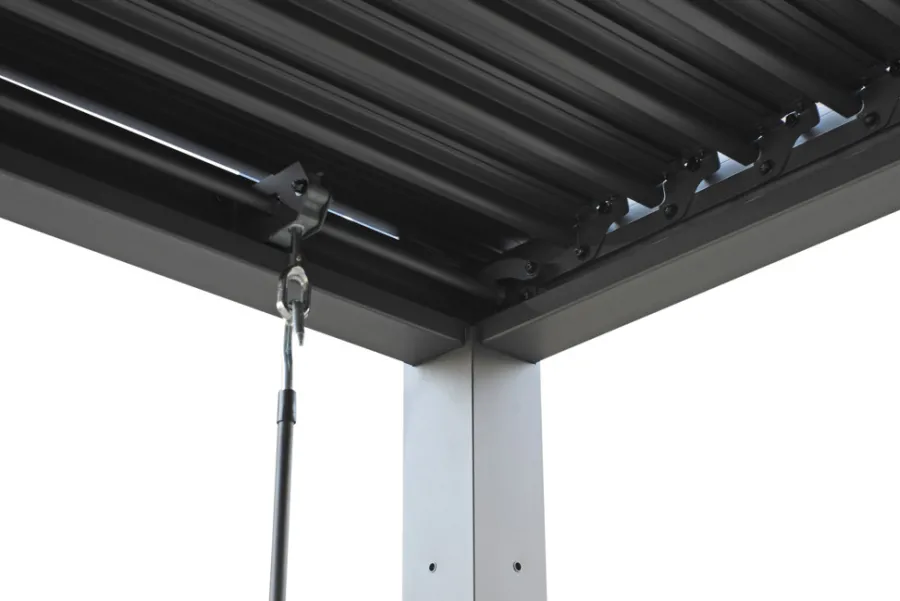 Paviljonger & Partytelt^ Pergola 3 x 3 x 2,3 meter mørkegrå Mørkegrå RAL 7022