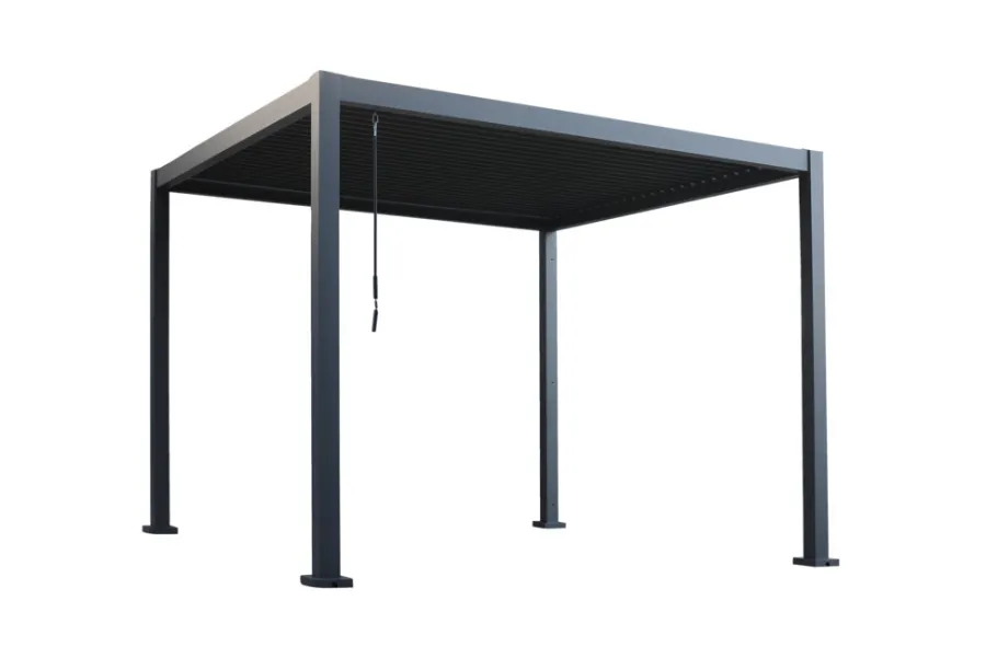 Paviljonger & Partytelt^ Pergola 3 x 3 x 2,3 meter mørkegrå Mørkegrå RAL 7022