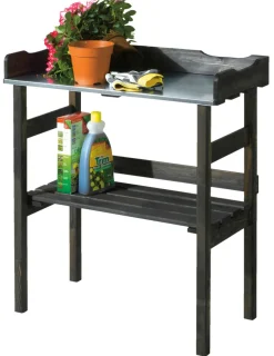 Plantebord & Høybed|Drivhustilbehør^ Plantebord svart 78 x 38 x 82 cm