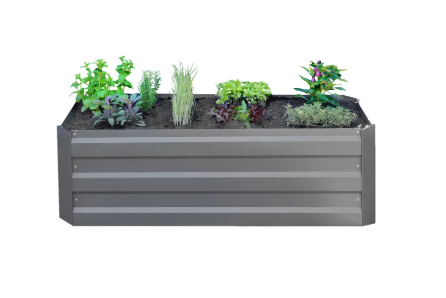 Plantebord & Høybed^Gardenlife Land Plantekasse Easy S galvanisert 95 x 52 cm