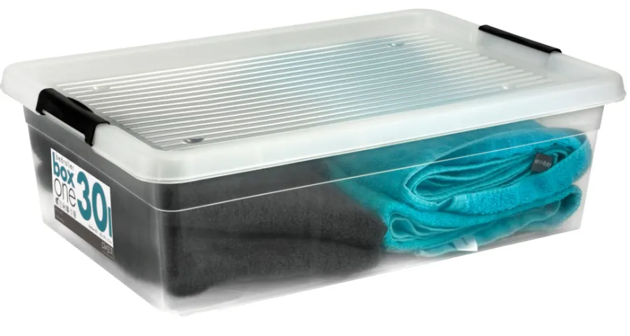 Oppbevaring^Plast1 bedroller m/lokk klar - BoxOne 30
