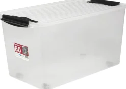 Oppbevaring^Plast1 oppbevaringsboks m/lokk klar - SystemBox 80