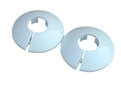 Vvs-Artikler^ Plastrosett 3/8" hvit - 2 stk.