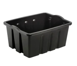 Oppbevaring^Plast1 stablekasse svart StackBox 13