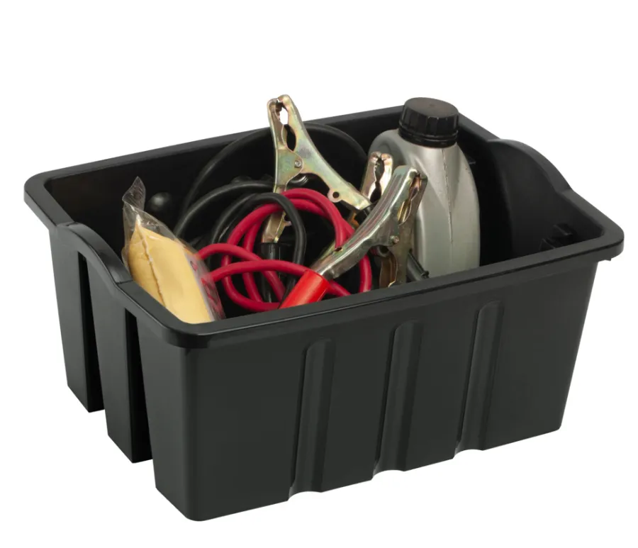 Oppbevaring^Plast1 stablekasse svart StackBox 13