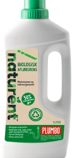Rengjøringsmidler^Plumbo avløpsrens naturent bio 1 liter
