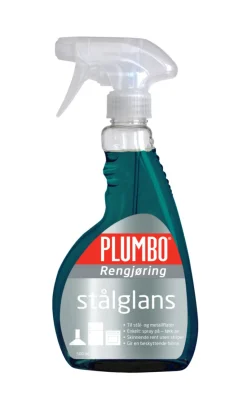 Rengjøringsmidler^Plumbo Stålglans 0,5 liter