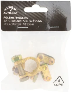 Biltilbehør^Autozone Poladapter messing - ®