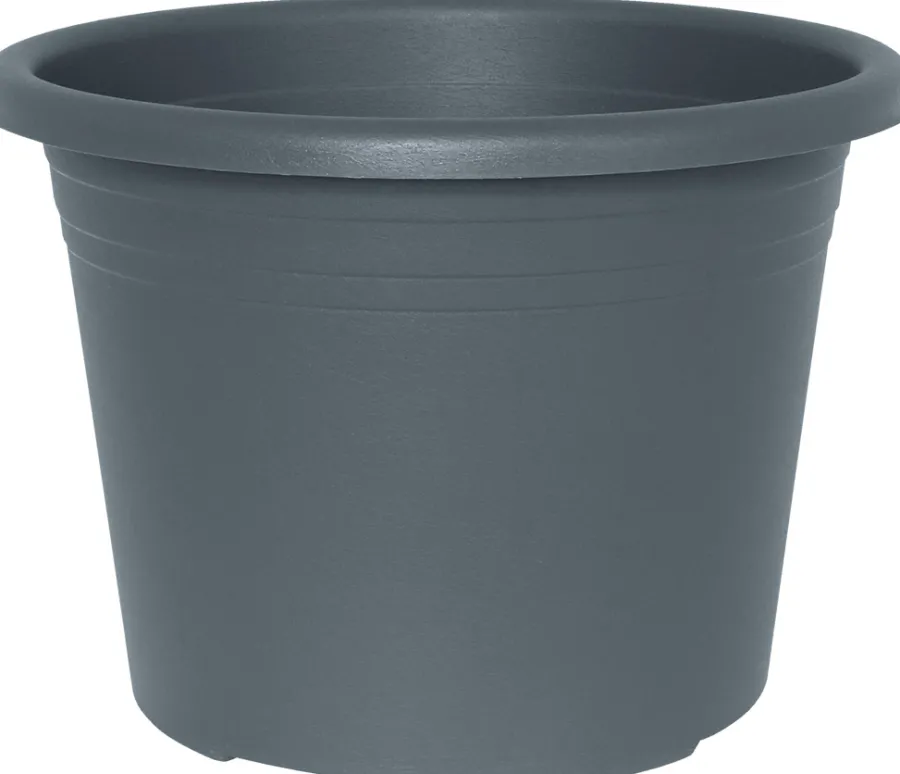 Krukker^ Potte Cylindro plast Ø45 cm Grå