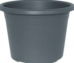 Krukker^ Potte Cylindro plast Ø12 cm Grå
