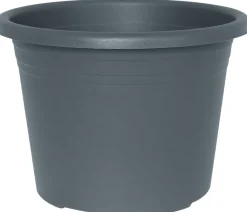 Krukker^ Potte Cylindro plast Ø35 cm Grå