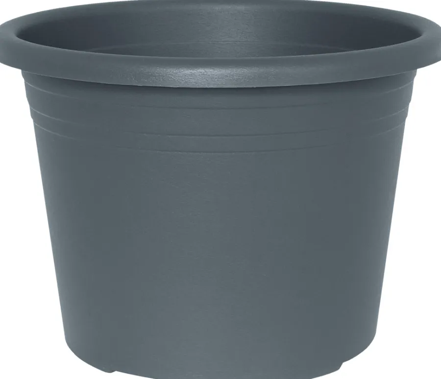 Krukker^ Potte Cylindro plast Ø40 cm Grå