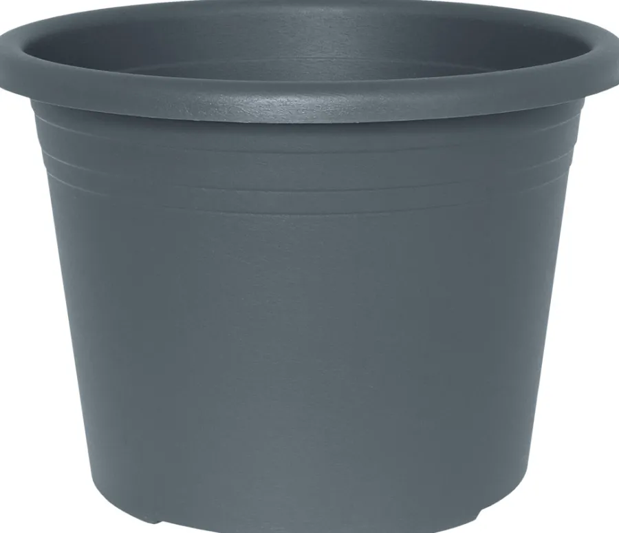 Krukker^ Potte Cylindro plast Ø20 cm Grå