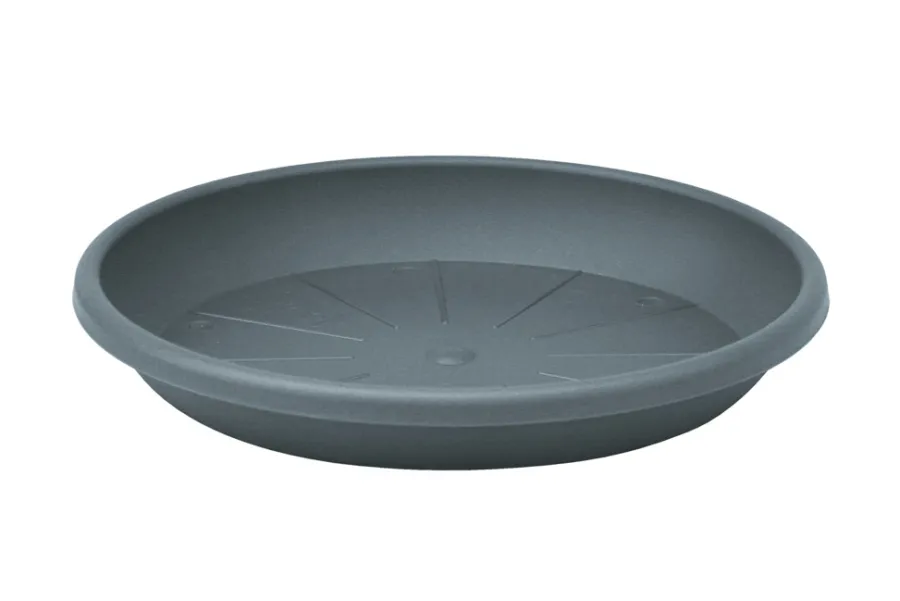 Krukker^ Pottefat Cylindro plast grå Ø41 cm