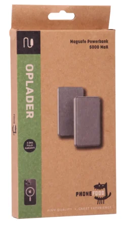 Lyd & Tilbehør Til Mobiltelefoner^PhoneFood Powerbank magsafe 5000 mAh -