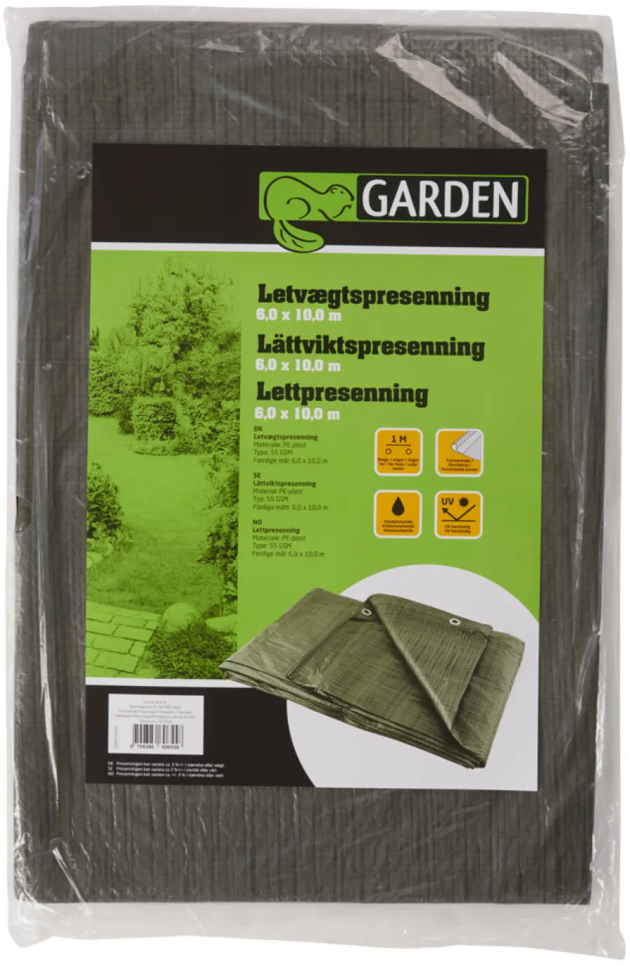 Presenninger^Garden Presenning 600 x 1000 cm 60 m² - ® Grønn