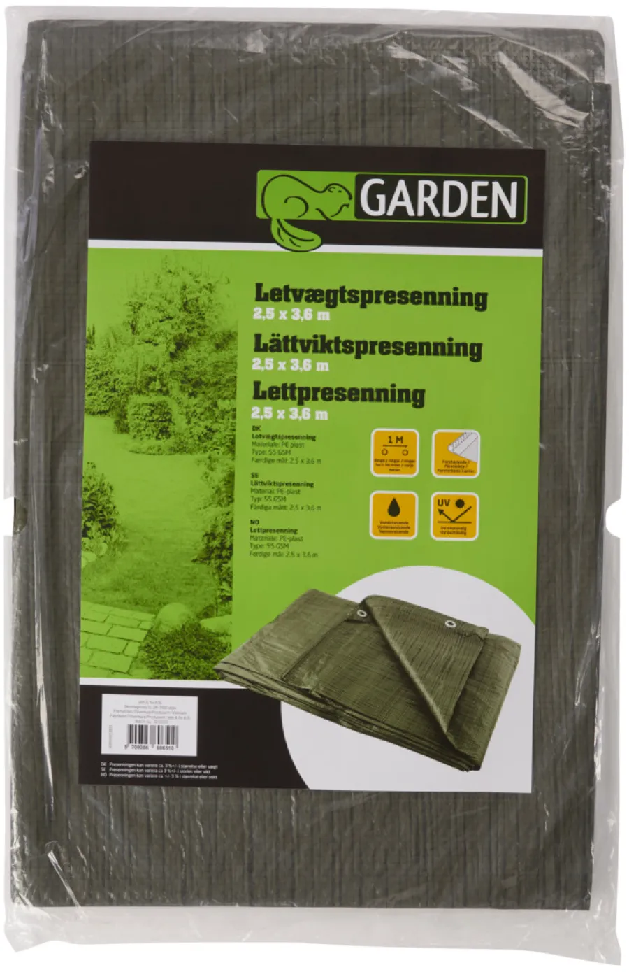 Presenninger^Garden Presenning 250 x 360 cm 9 m² - ® Grønn
