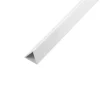 Profillister^ Profillist/plakatlist trekantet hvit pvc - 1 meter