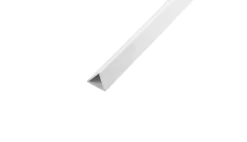 Profillister^ Profillist/plakatlist trekantet hvit pvc - 1 meter