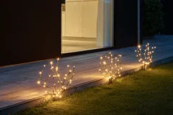 Dekorativ Belysning - Utendørs^Stemning Pyntetrær med 40 LED-pærer H50 cm 3-pk.