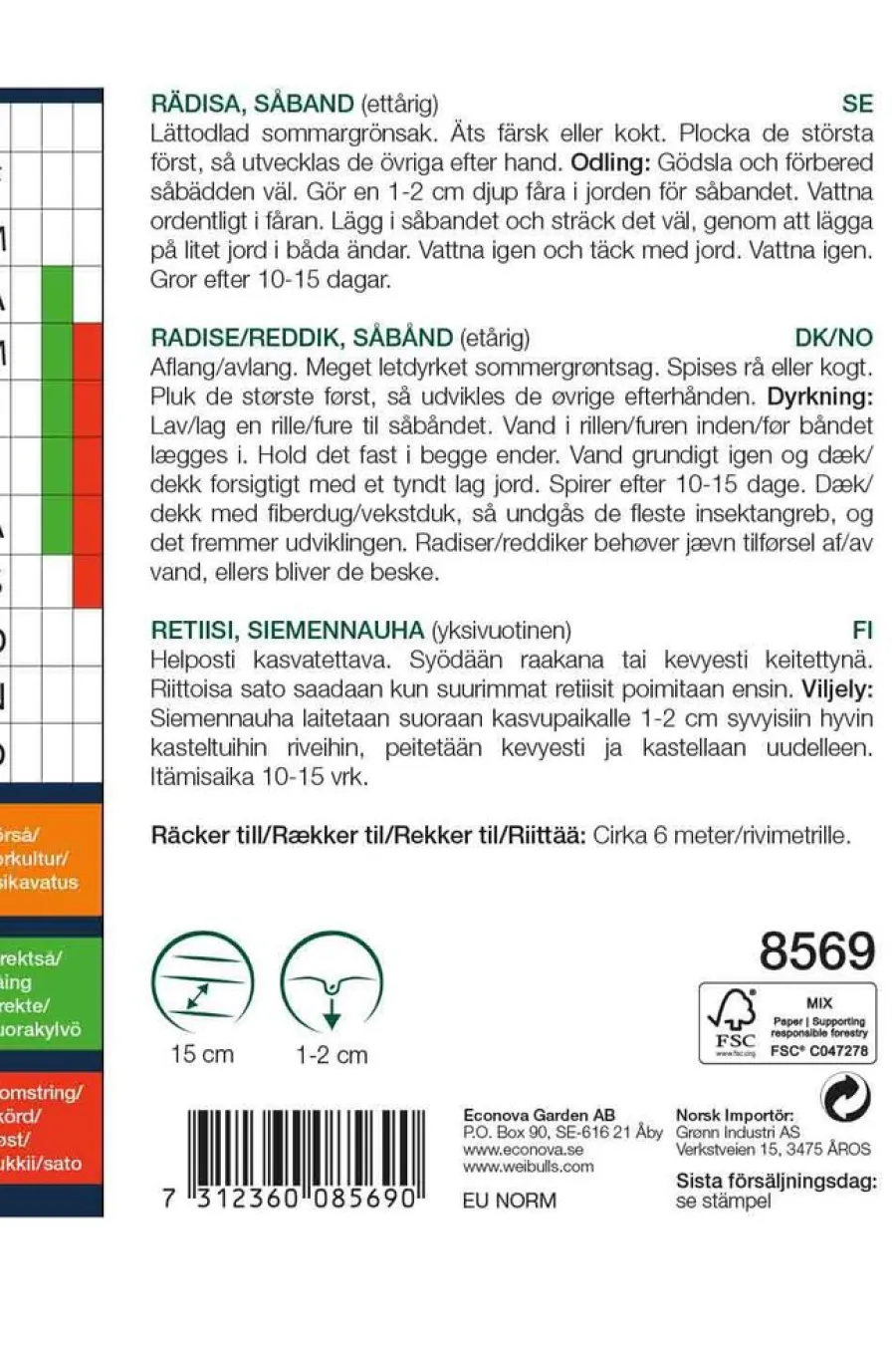 Frø^Weibulls Reddik (lang såbånd) - Pernot Claire